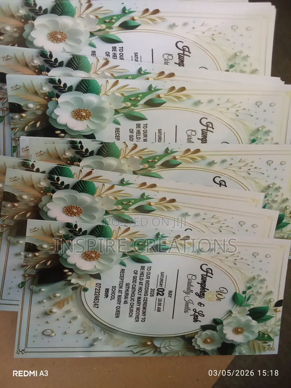 Simple but Classy Wedding Cards Printing ,✓