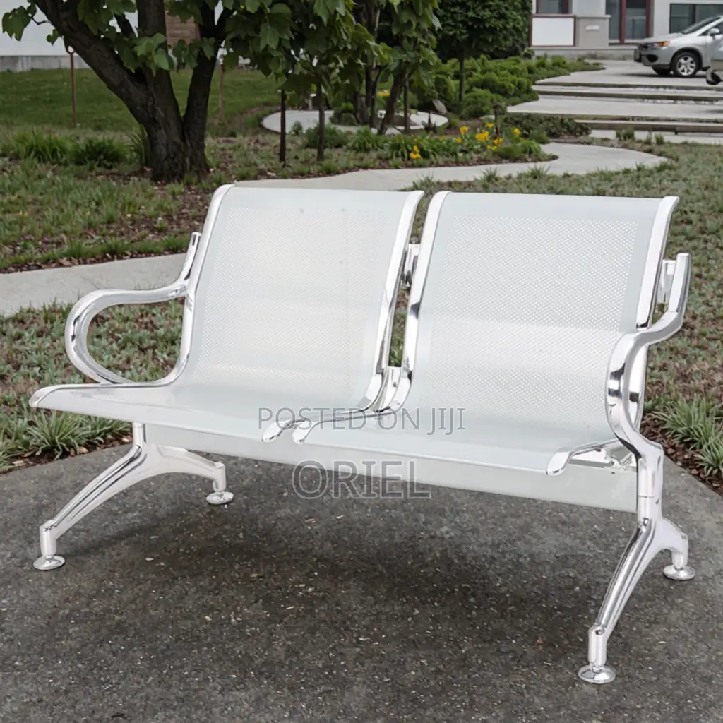 Office Bench : 2-Seater Office Unpadded Waiting Bench