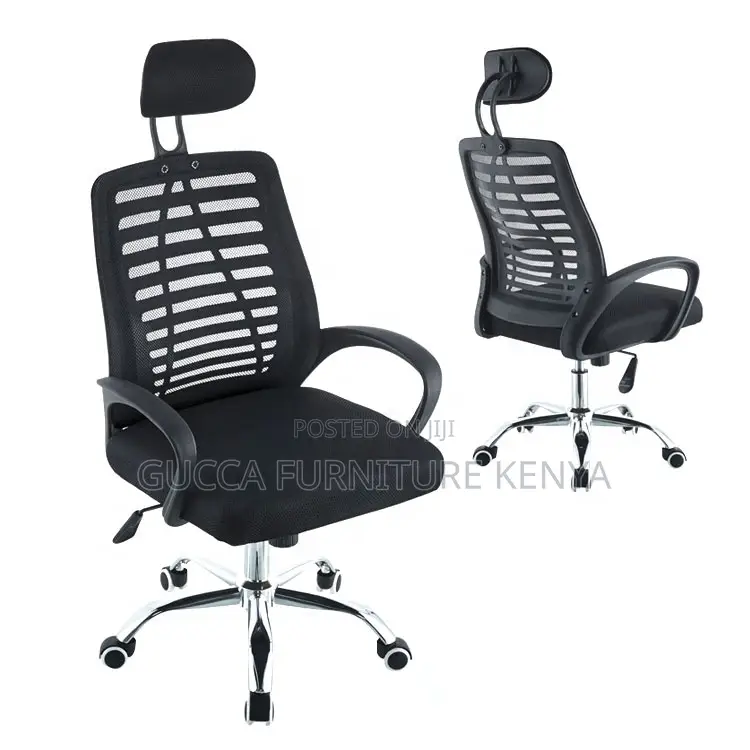 Swivel Mesh High-Back Headrest Study Chair