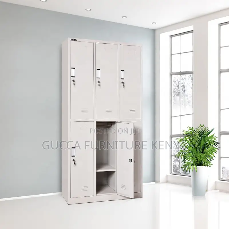 6-Locker Steel Home Office Storage Cabinet