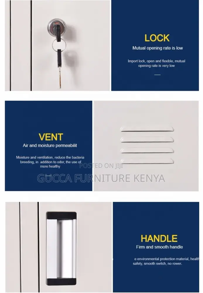 6-Locker Steel Home Office Storage Cabinet
