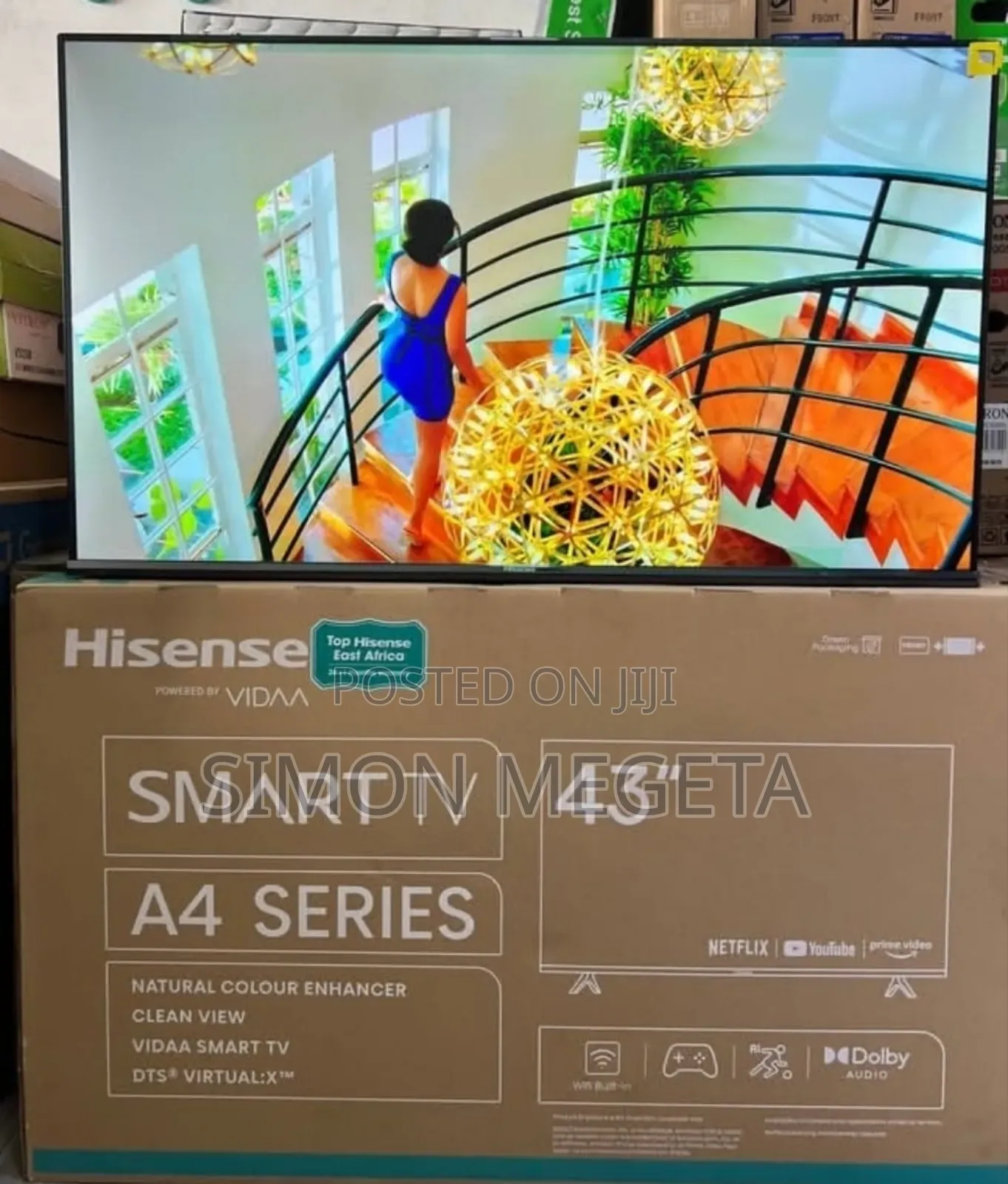 Hisense 43 Inch A4 Series Vidaa Smart Android Tv/Dolby Audio
