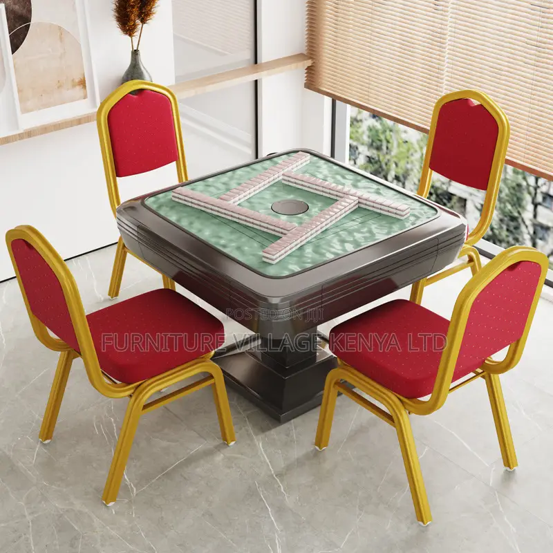 Office Chair ; Red Metallic Banquet Event Chair