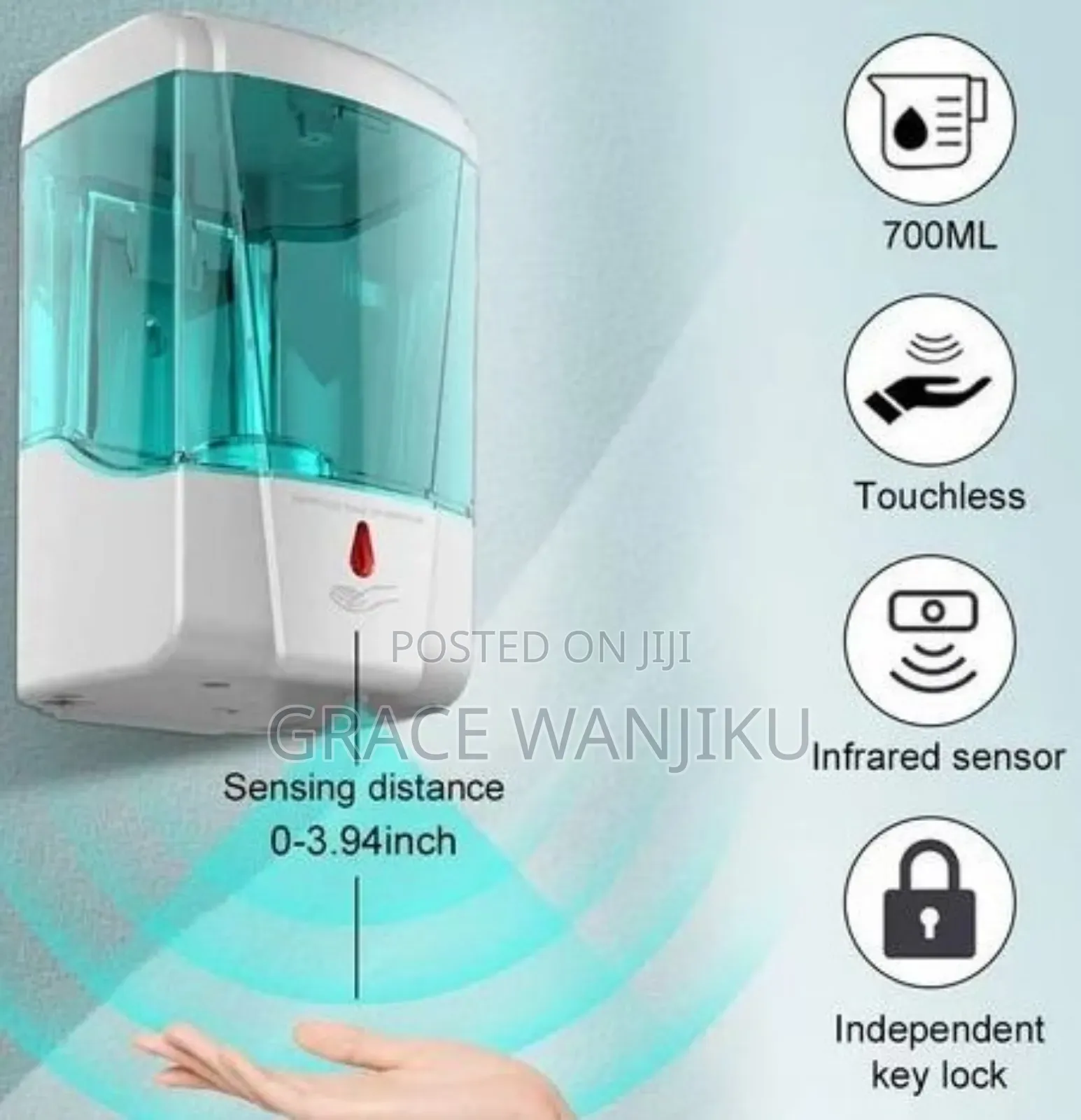 700ml Automatic Soap Dispenser or Touchless Sanitizer Dispenser