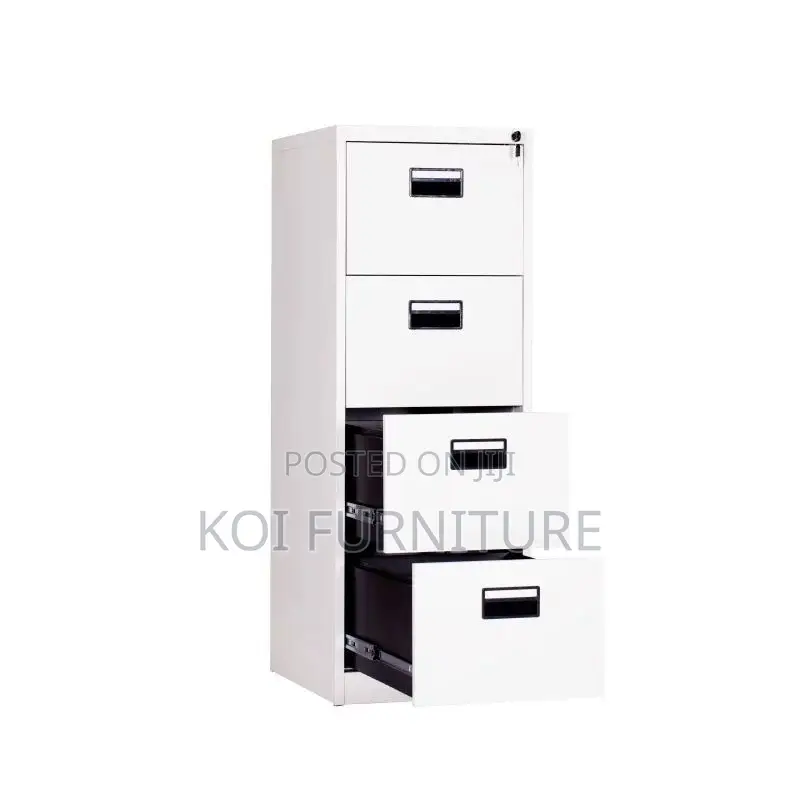 Office Cabinet; Four Lockers Grey Home Office Executive Cabinet