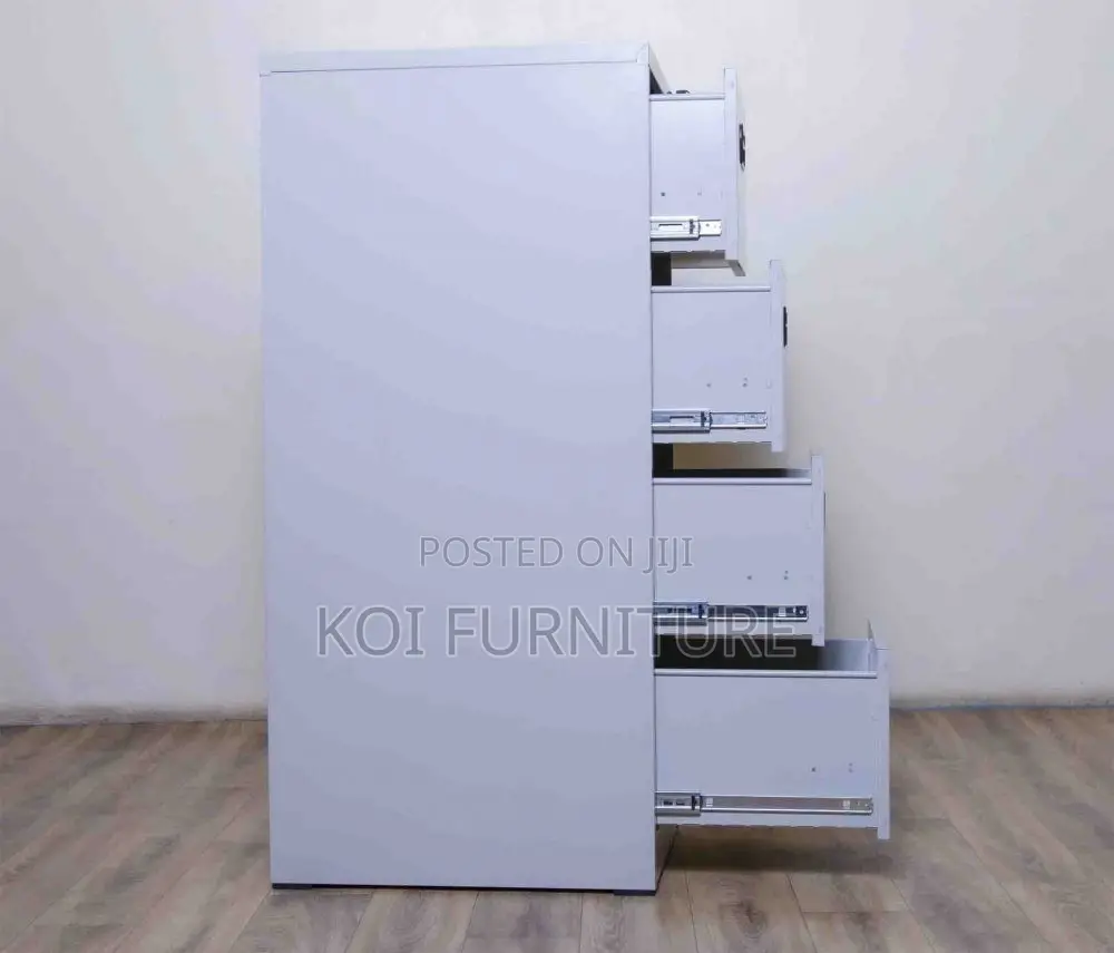 Office Cabinet; Four Lockers Grey Home Office Executive Cabinet