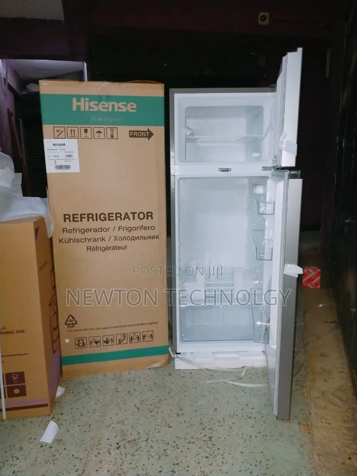 Hisense Fridge 128 Liters Double Door Ref124dr