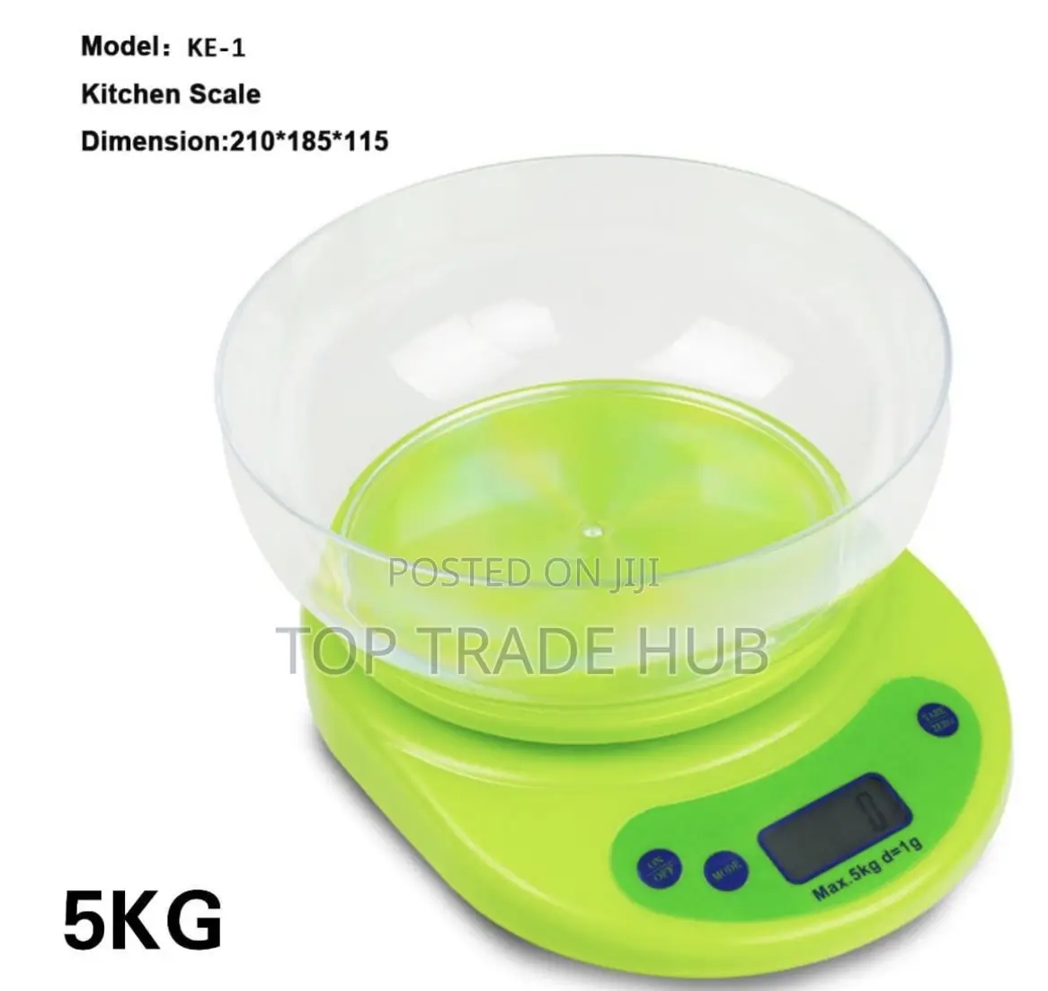 Premier Ke-1 Kitchen Scale 5kg - 1 Gram Precision