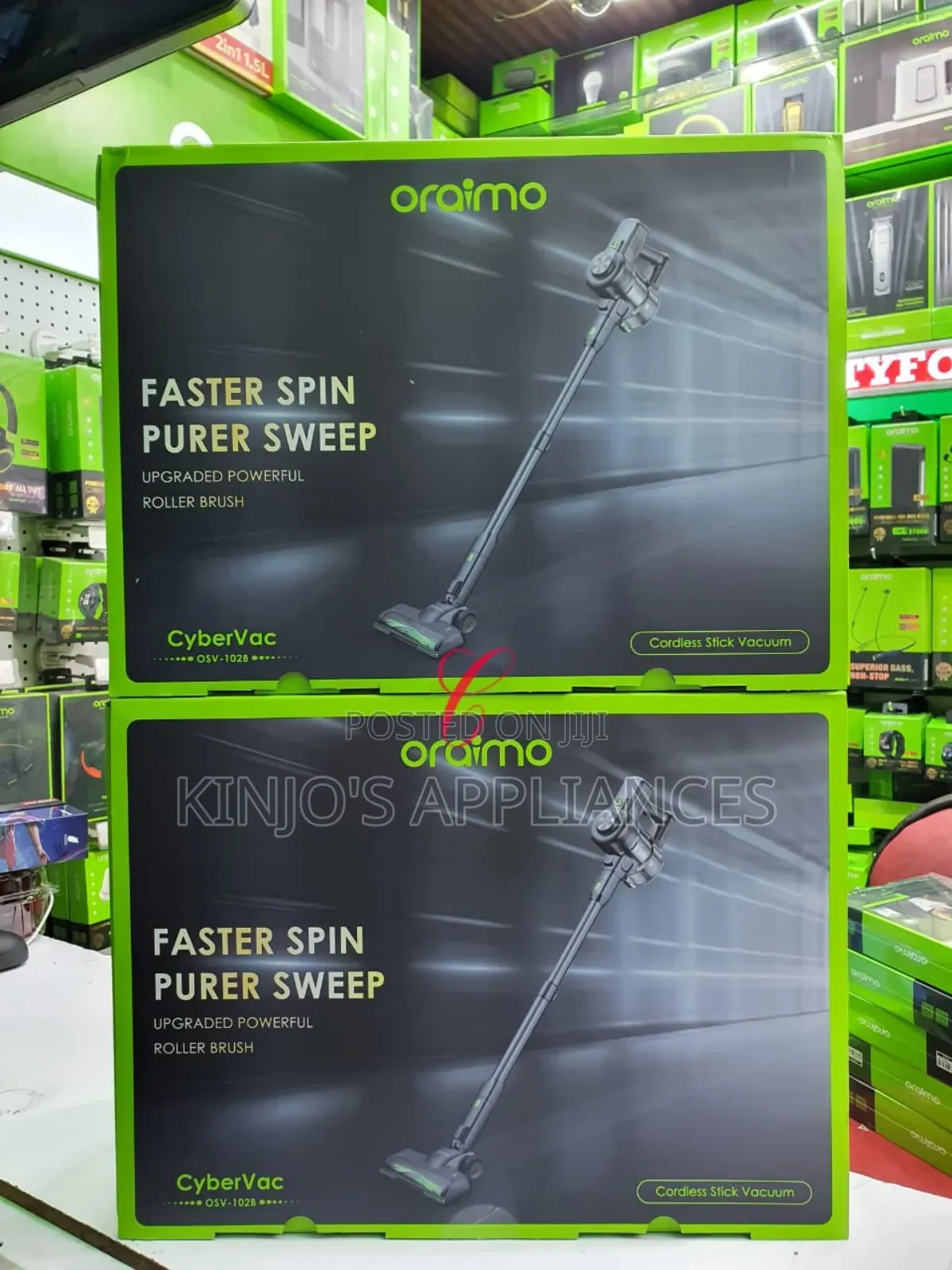 Oraimo Cybervac Osv-102b 180w *Wireless* Stick Vacuum Cleaner Avail 