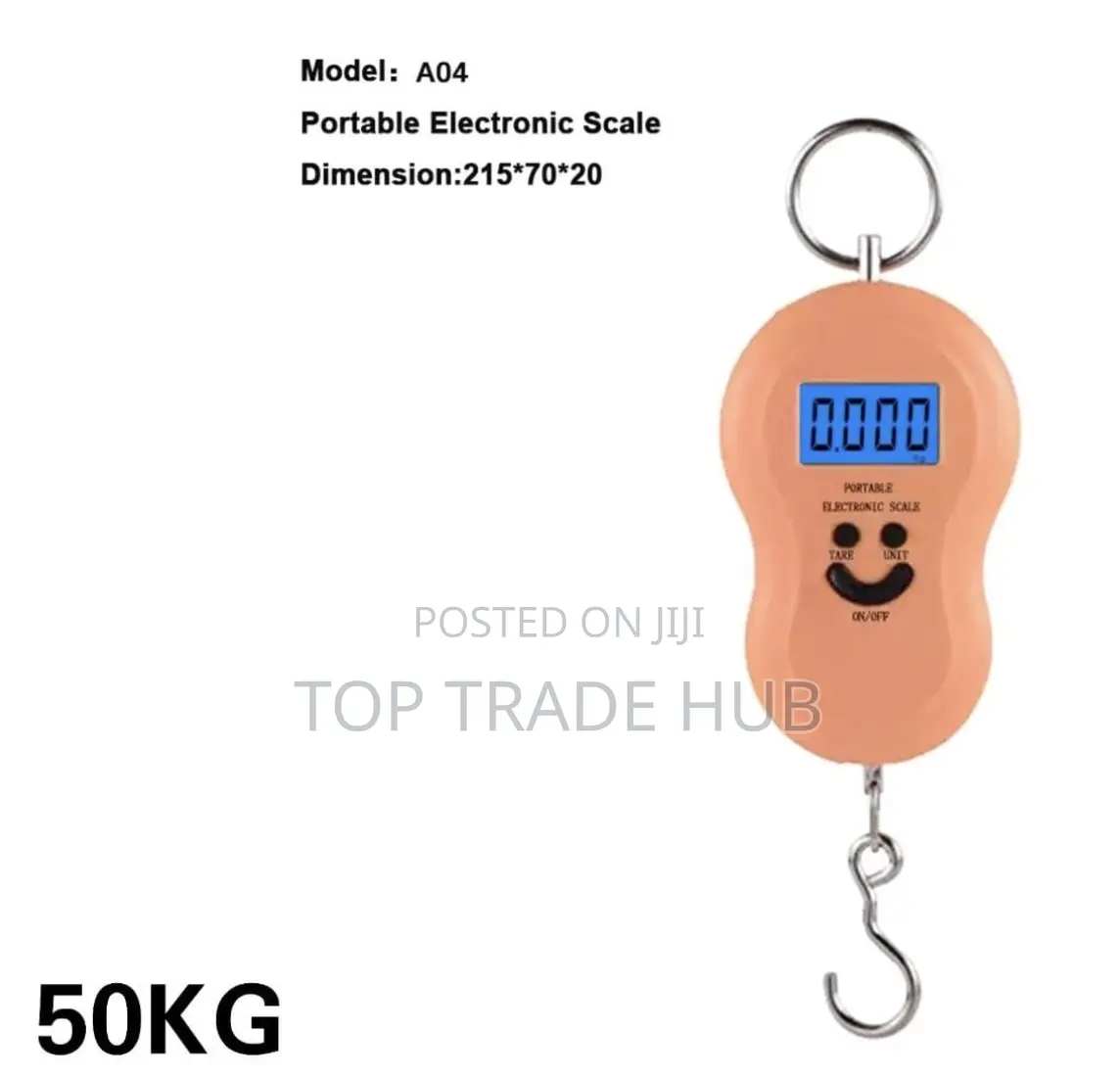 A04 Electronic Hanging Scale 50kgs Max Weight