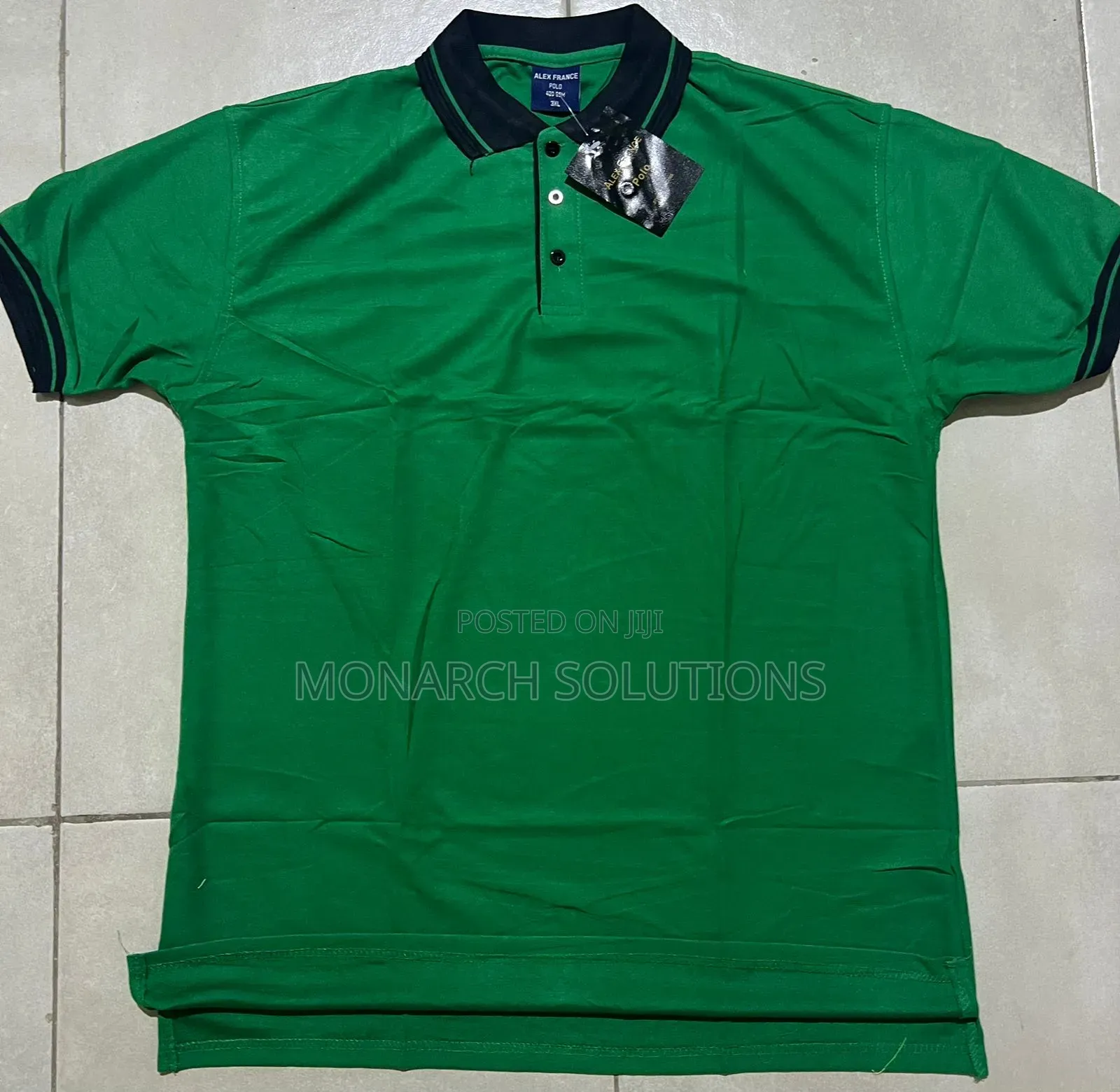Maroon Black.Green Black Plain. Polo's