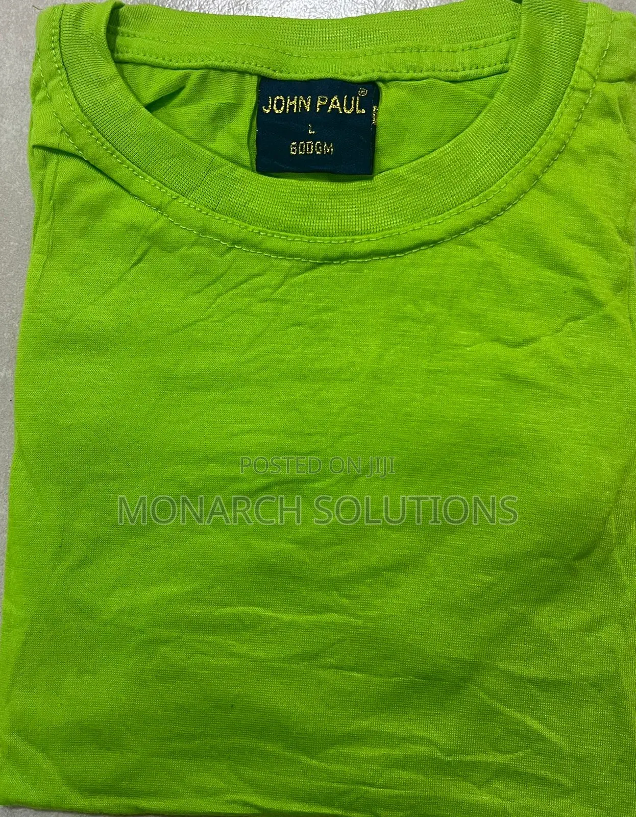 Luminous Green Round Neck Tshirt