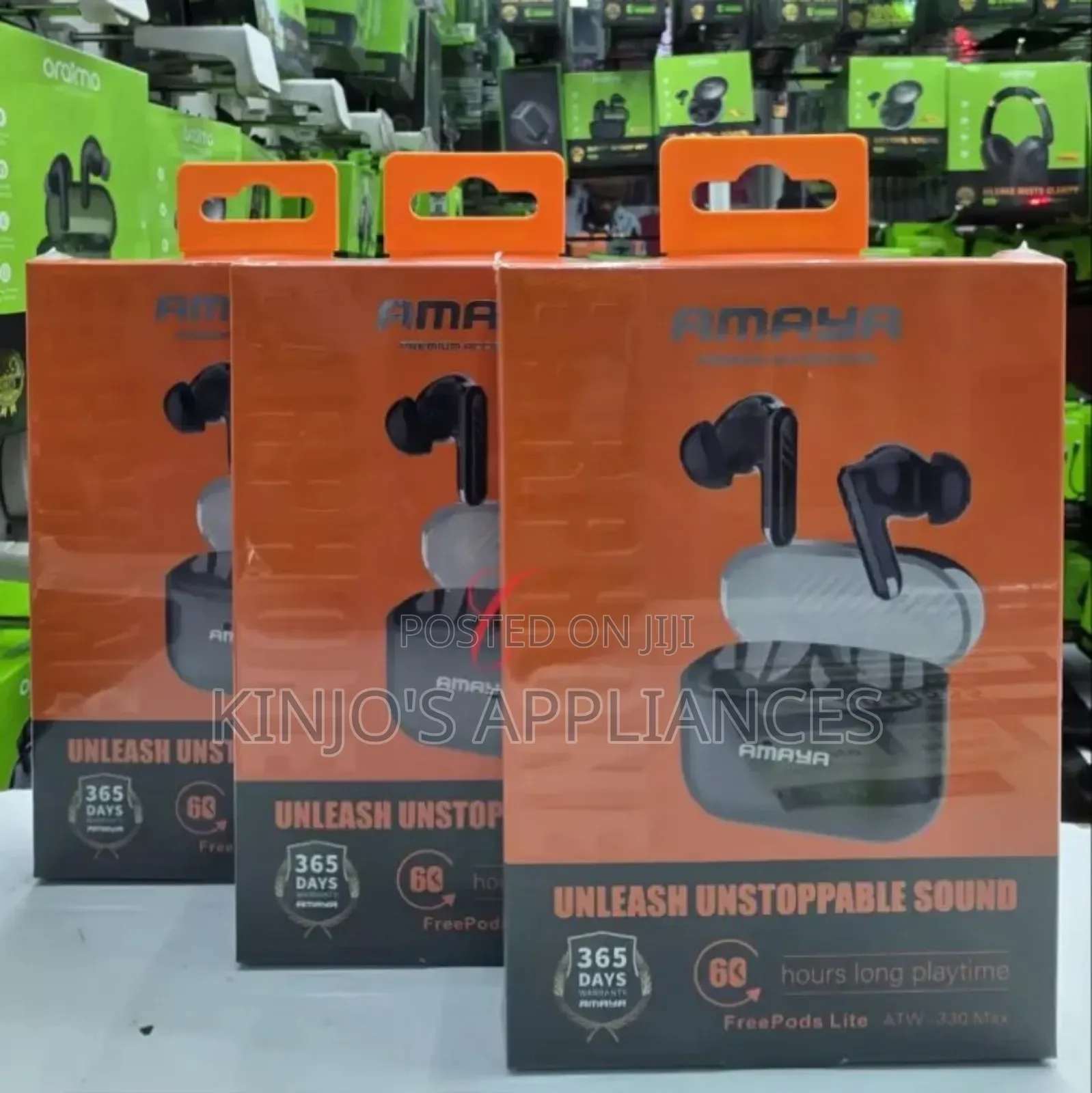 Amaya *Freepods Lite* Atw-330 Max 60hrs Long Playtime Earbuds