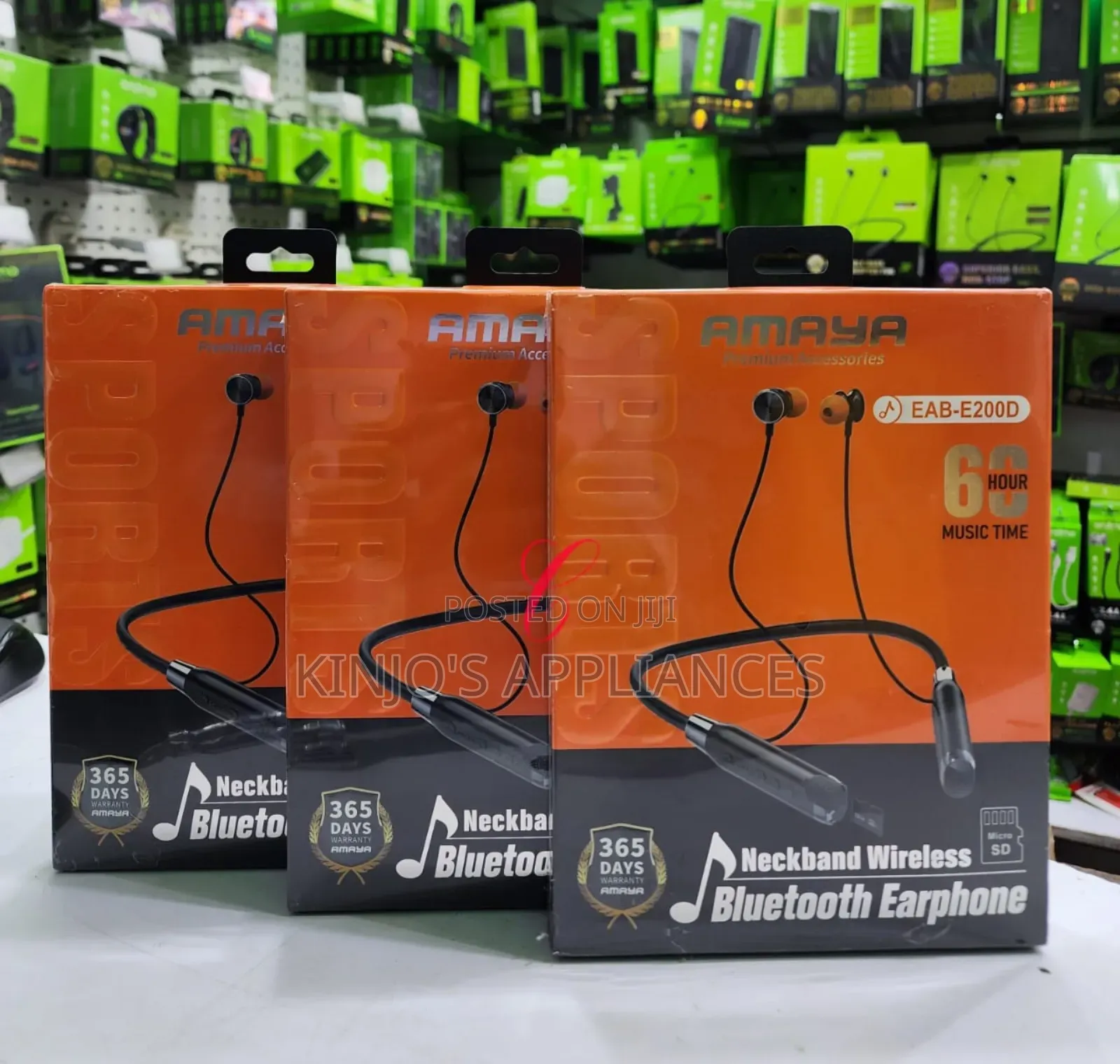 Amaya Eab-E200d *60hrs Playtime* Wireless Bluetooth Neckband