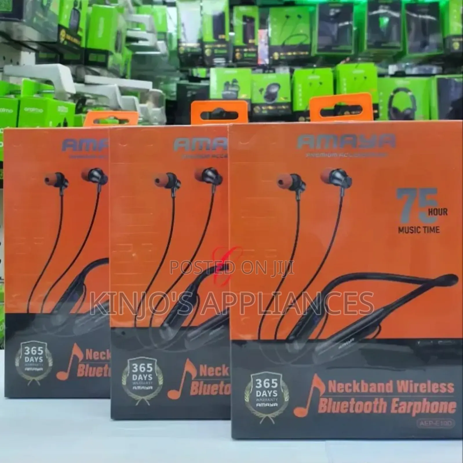 Amaya Aep-E10d *75hrs Playtime* Wireless Bluetooth Neckband