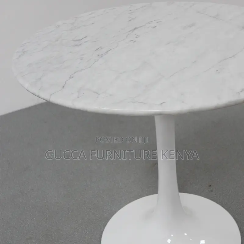 White Outdoor Dining Marble Table