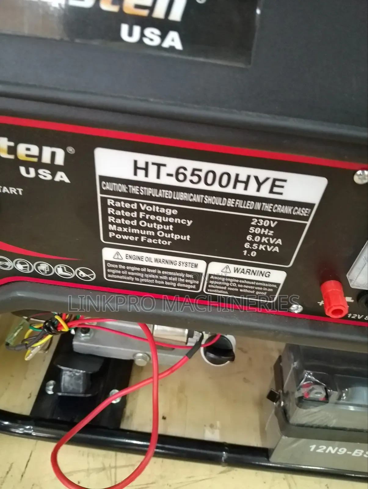 Kasten 6.5kva Petrol Generator