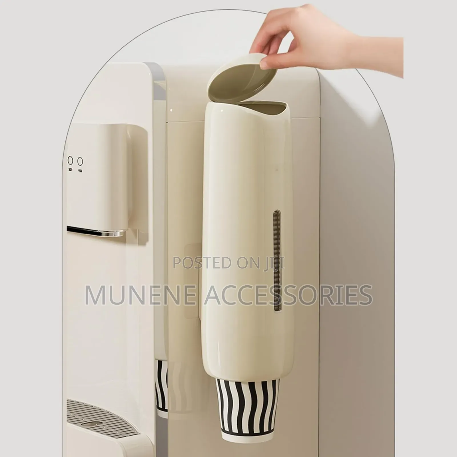 Space-Saving Wall-Mounted Cup Dispenser, Versatile Cup Organizer