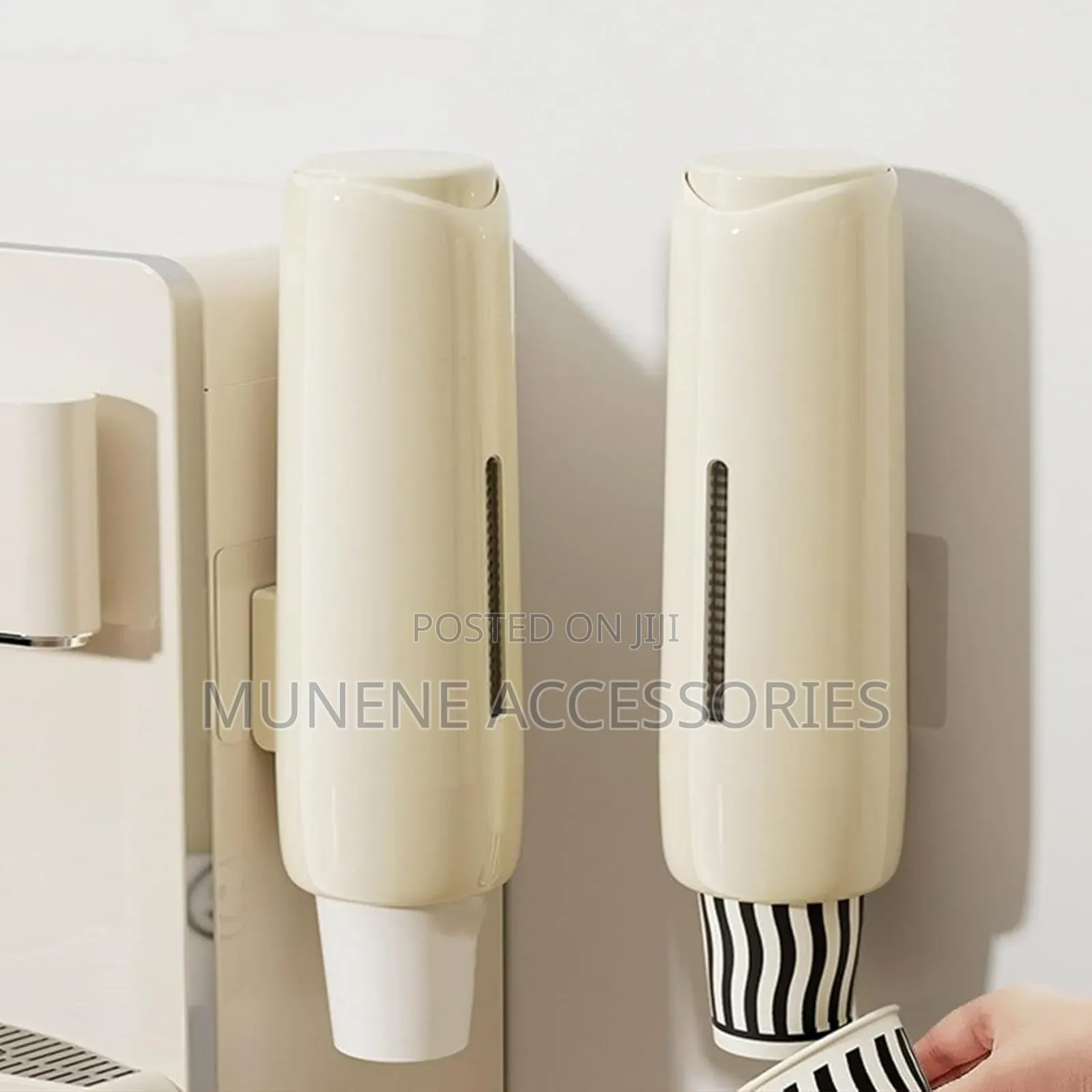 Space-Saving Wall-Mounted Cup Dispenser, Versatile Cup Organizer