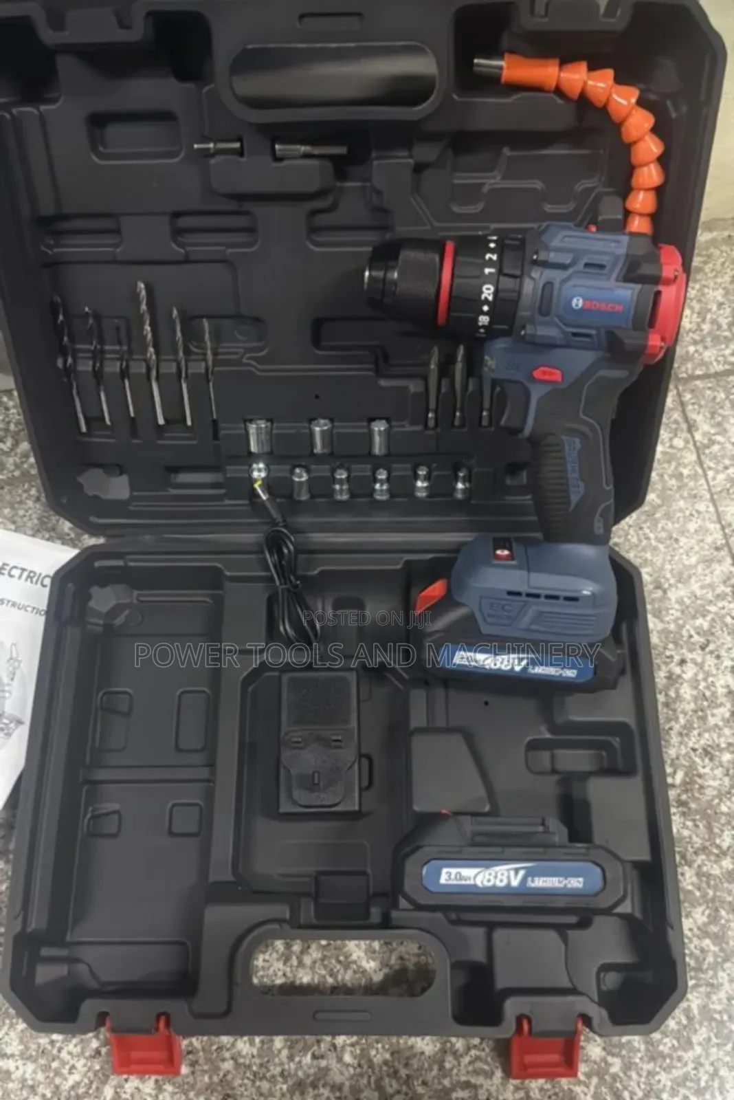 Heavy Duty Bosch Cordless Drill ( Metallic Head)