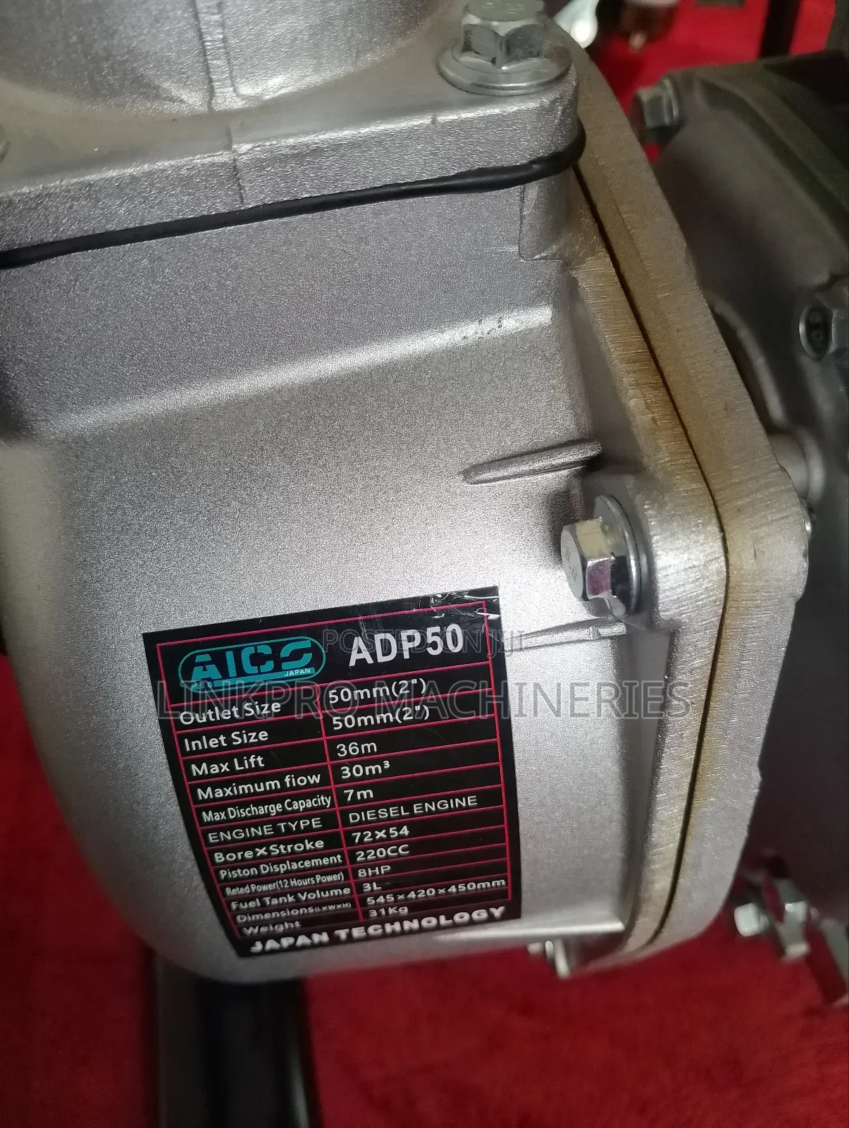 2" Aico Diesel High Pressure Water Pump