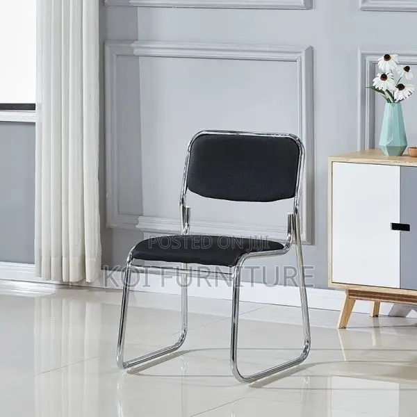 Office Chair : Stackable Chrome Guest Chair
