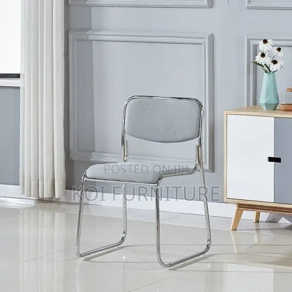 Office Chair : Stackable Chrome Guest Chair