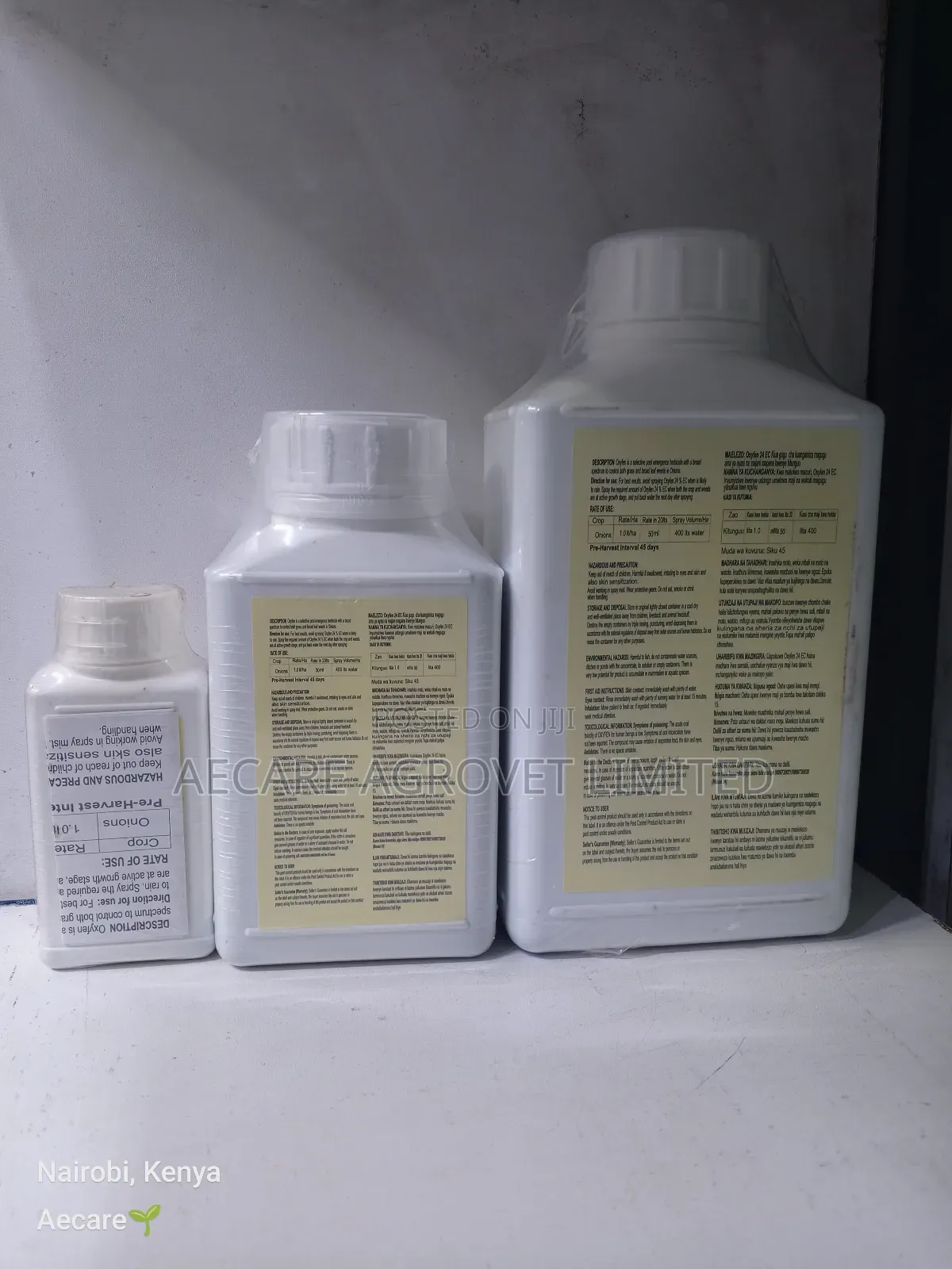 Oxyfen 24% Ec Onion Herbicide 100ml, 500 Ml, 1litre