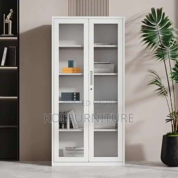 Offce Cabinet : 2-door Full Glass Office Storage Cabinets