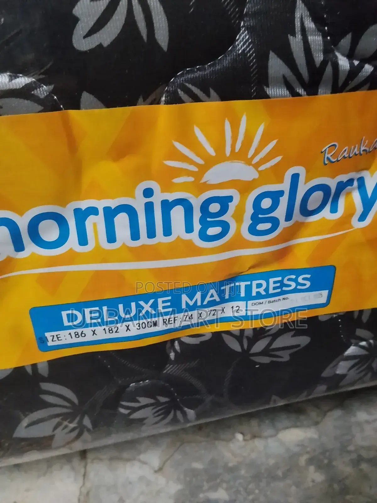 Mattress - Morning Glory 6×6×12 Quilted, Foam Mattress