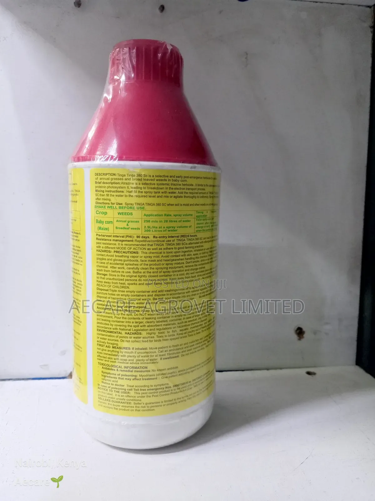 Tingatinga 380sc Selective Herbicide for Maize 1litre