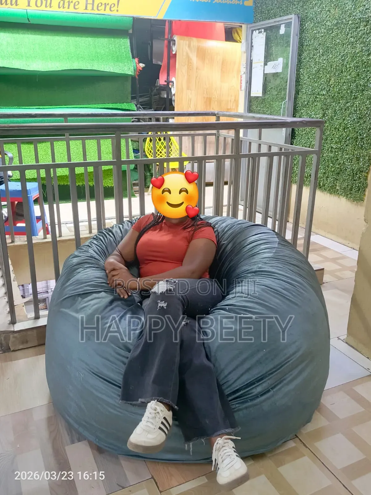 Velvet Gray Colour Beanbag