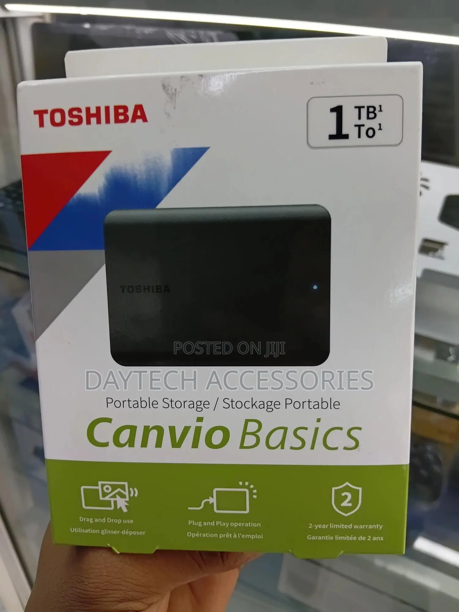 Toshiba Canvio Basics 1tb Portable External Hard Drive Usb 3.2