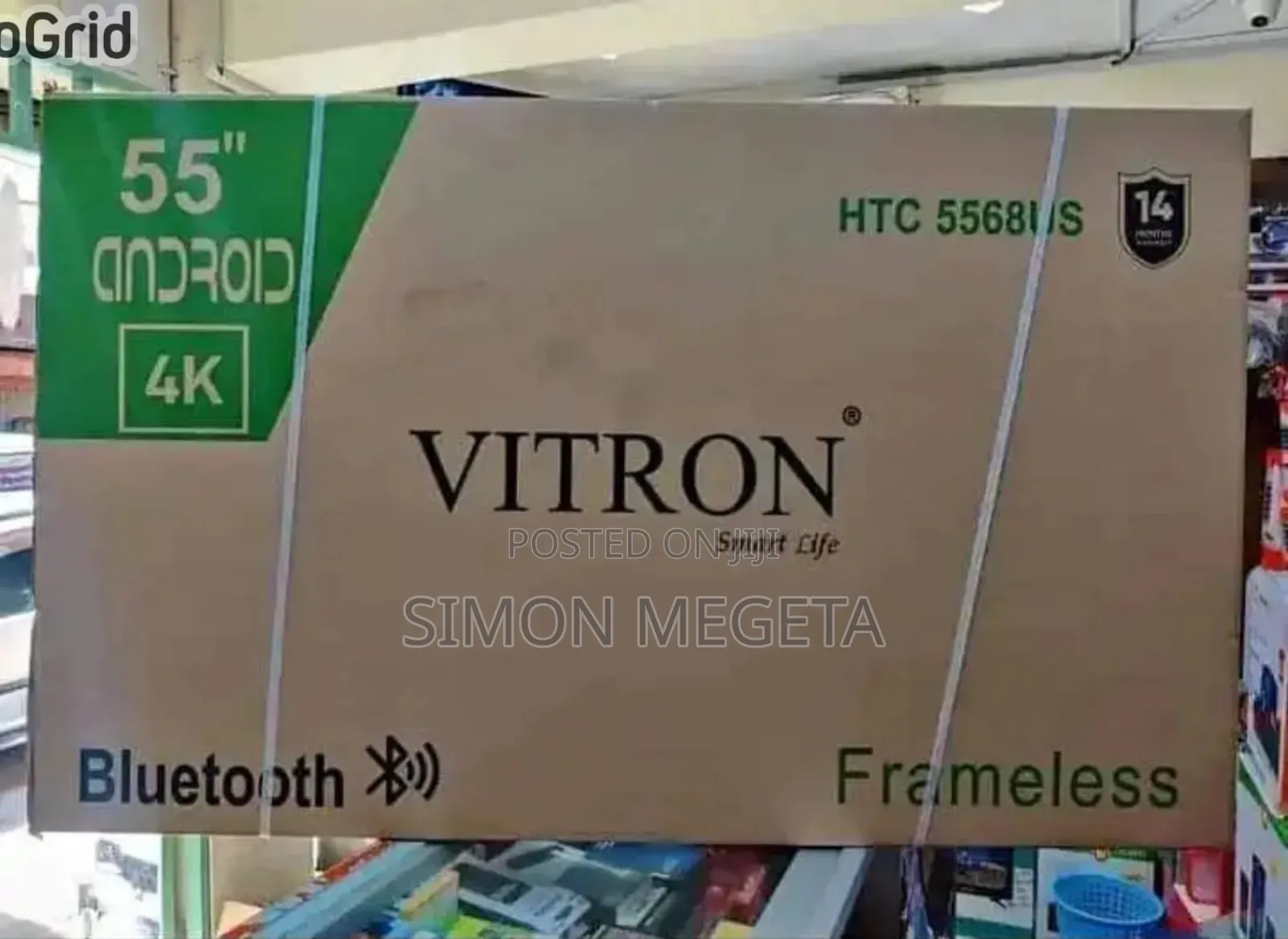 55 Inch Vitron Tv Frameless Smart Android Tv Htc5068v/Usb