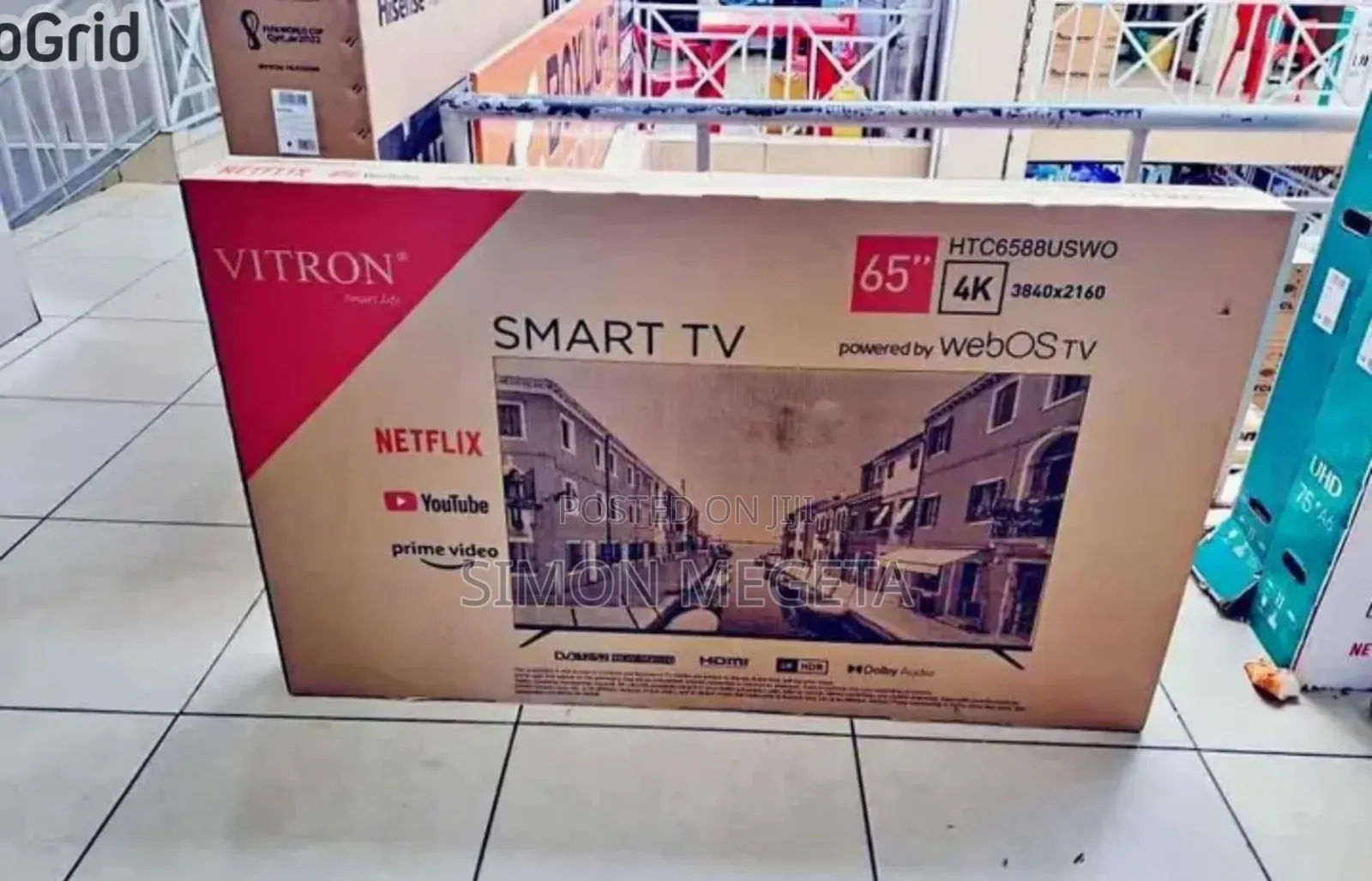 65 Inches Webos Vitron Tv Smart Android Tv Htc6568v/Usb