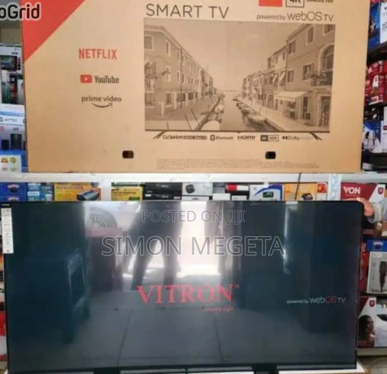 New 75" Webos Vitron Tv Smart Android Tv Htc7588v/Usb