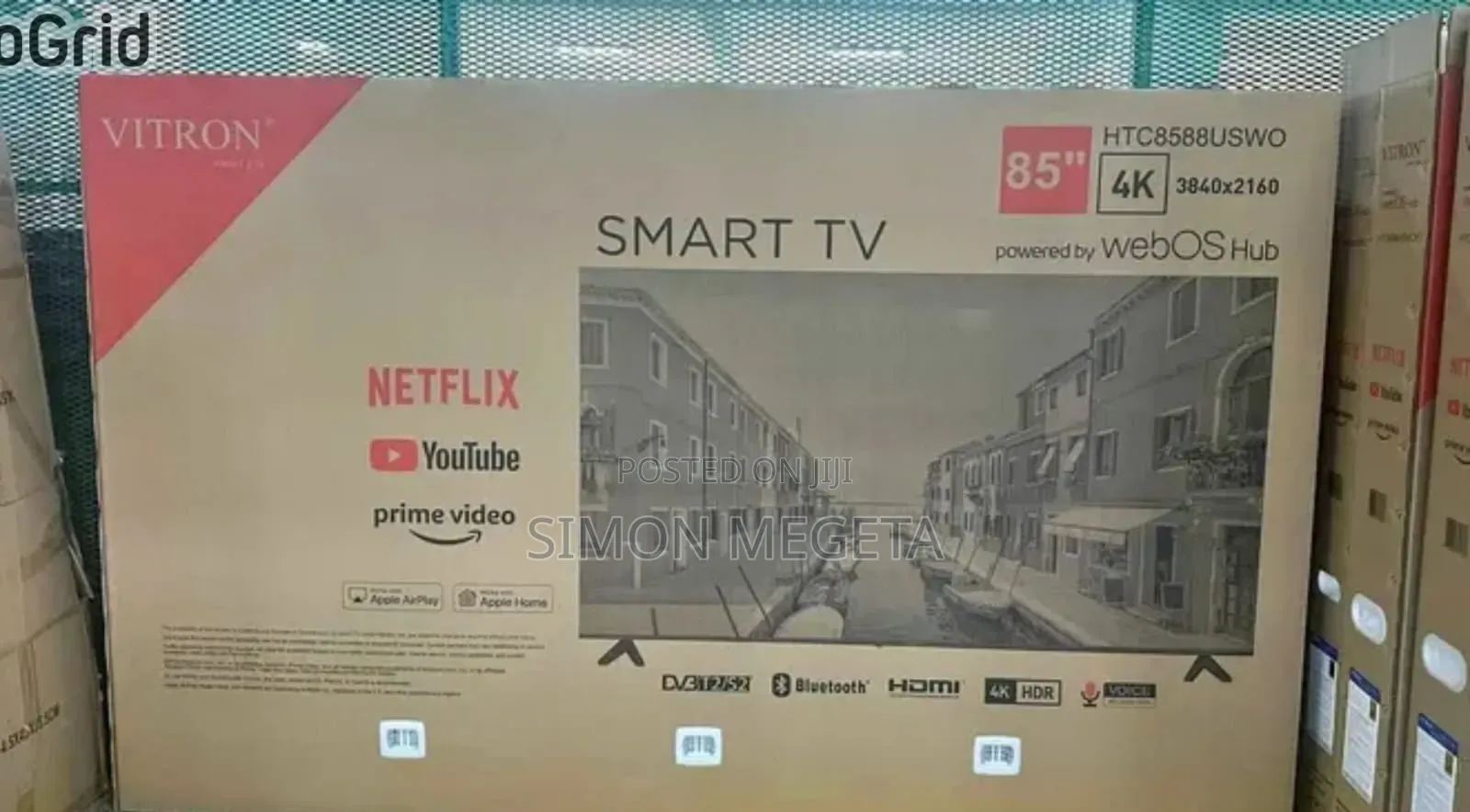 85 Inch Webos Vitron Tv Smart Android Tv Htc8588us/Usb