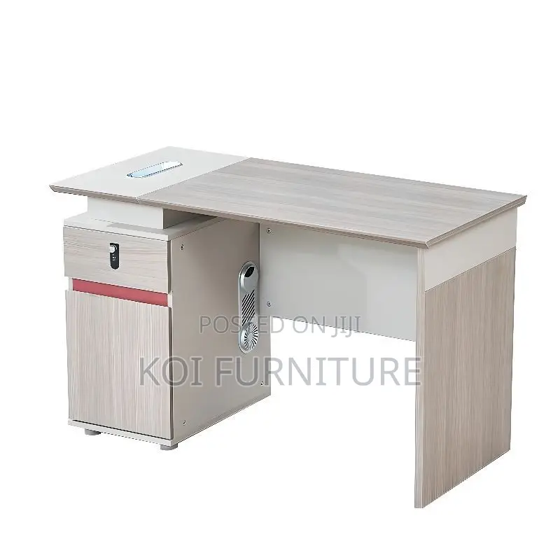Office Desk; 1.2 Meter Secure Executive Desk With Drawers