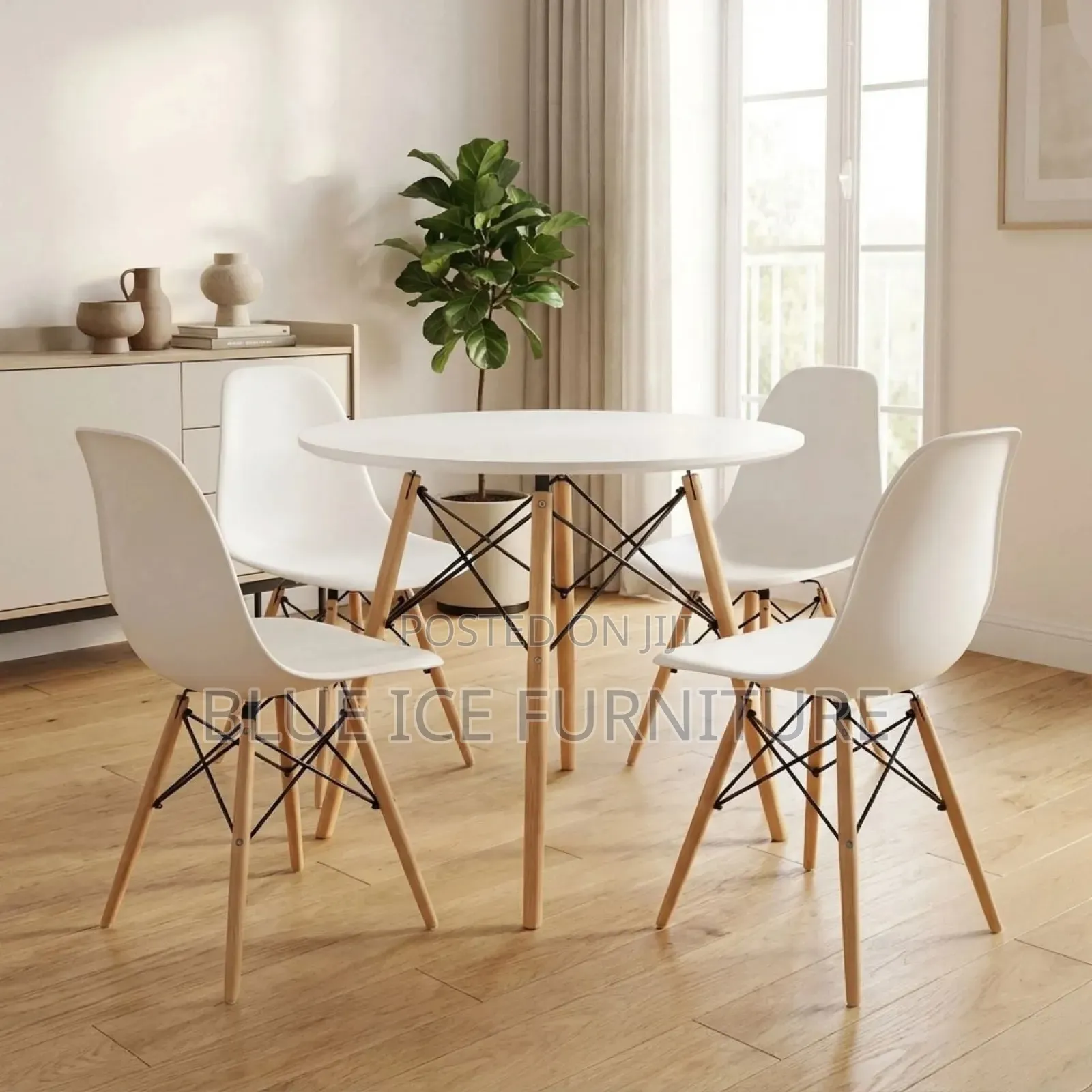Modern Dining Table and Eames Chair