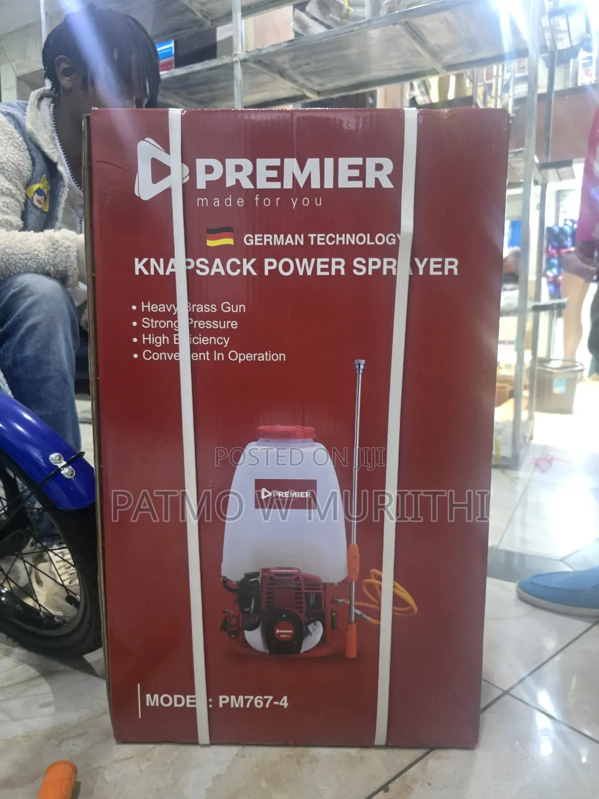 Premier Pm767-4 Engine Knapsack Sprayer 4 Stroke 25l