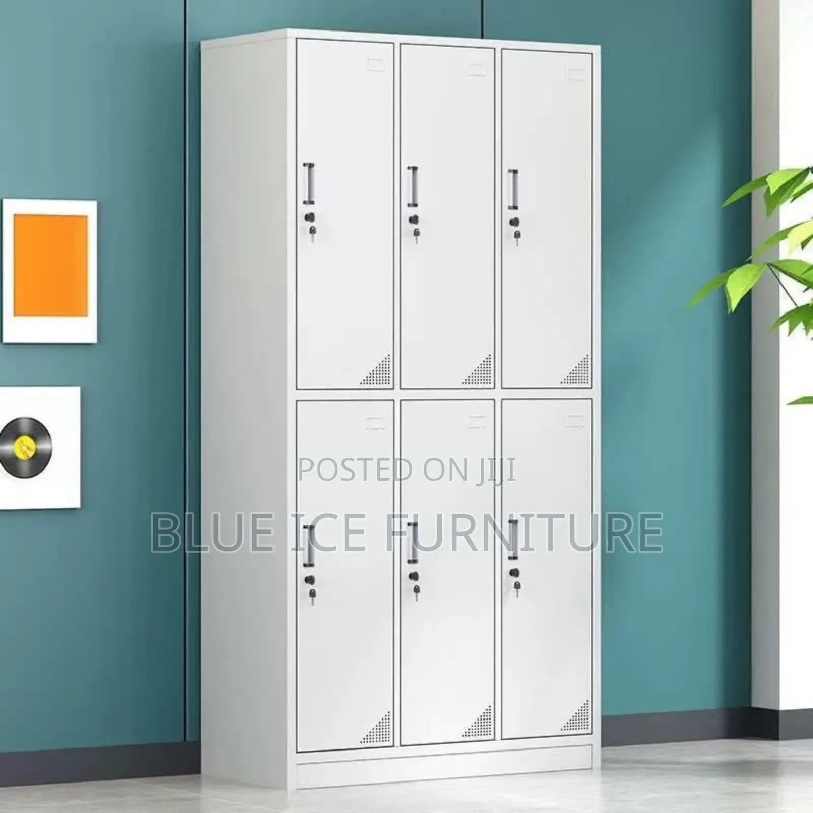 6-Door Modern Storage Cabinet