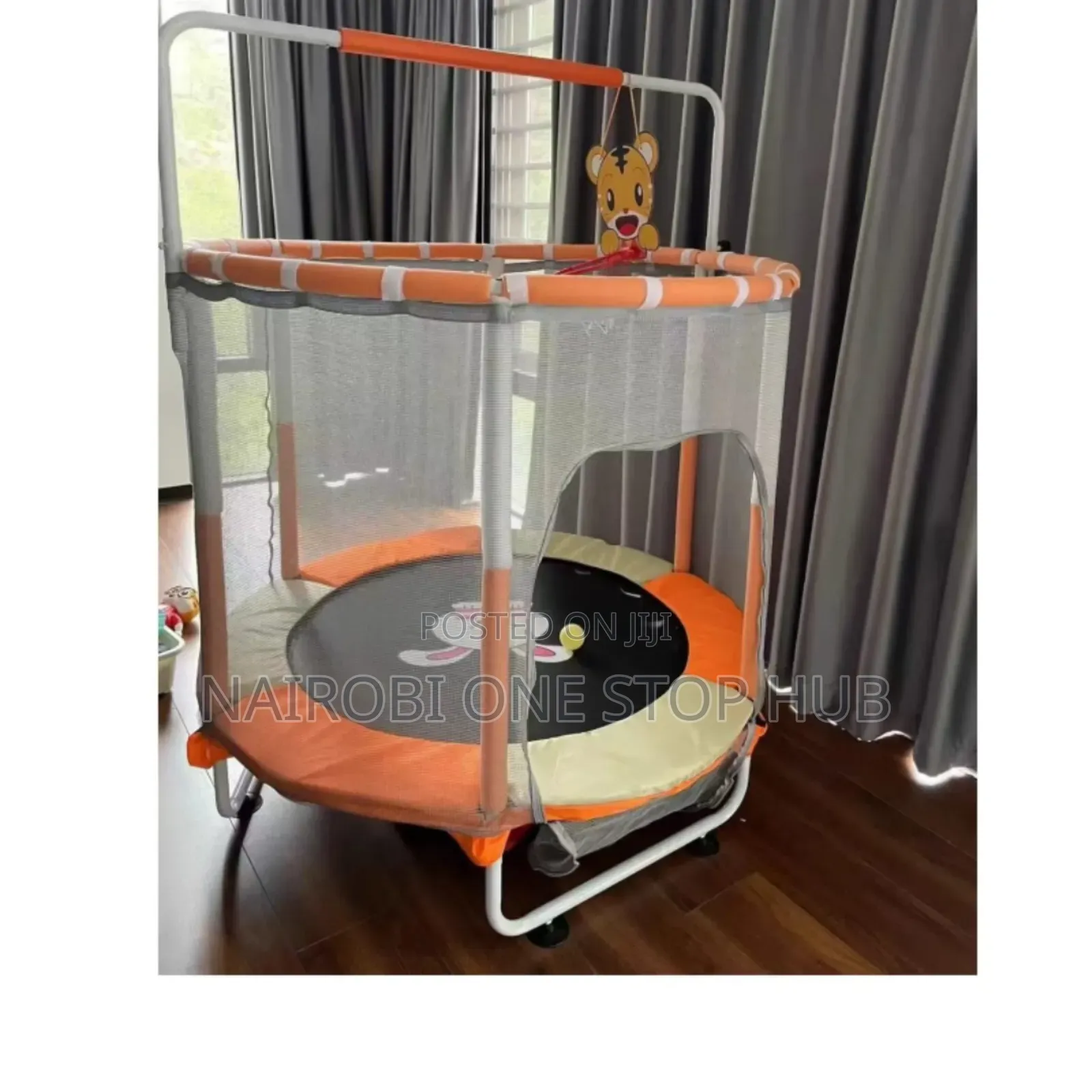 5ft Kids Trampoline With Safety Enclosure
