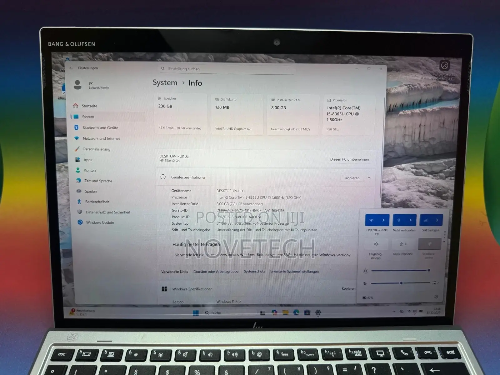 Laptop HP Elite x2 1013 G4 8GB Intel Core i5 SSD 256GB