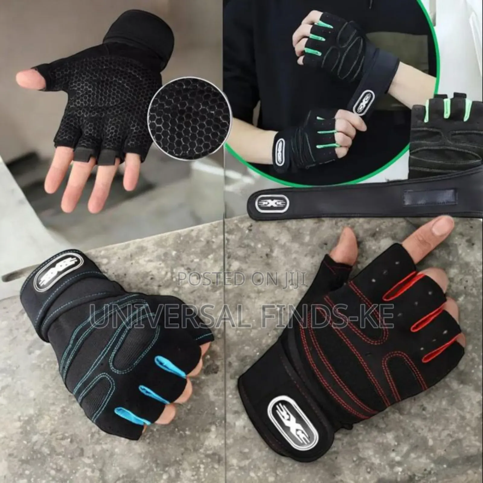 Gym Gloves Antislip Cycling and Weightlifting
