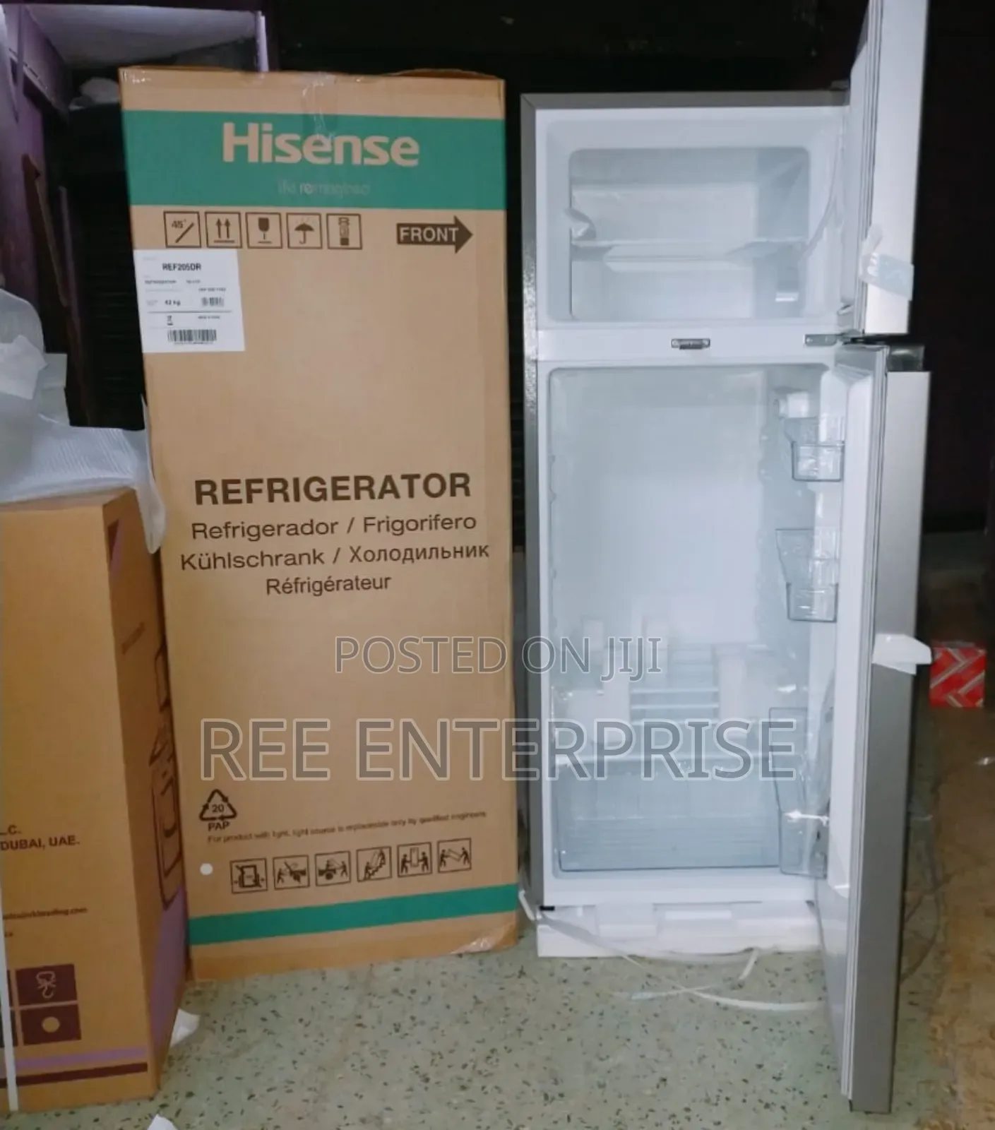 Hisense Fridge 128 Liters Double Door Ref124dr (2yrs Wrty)