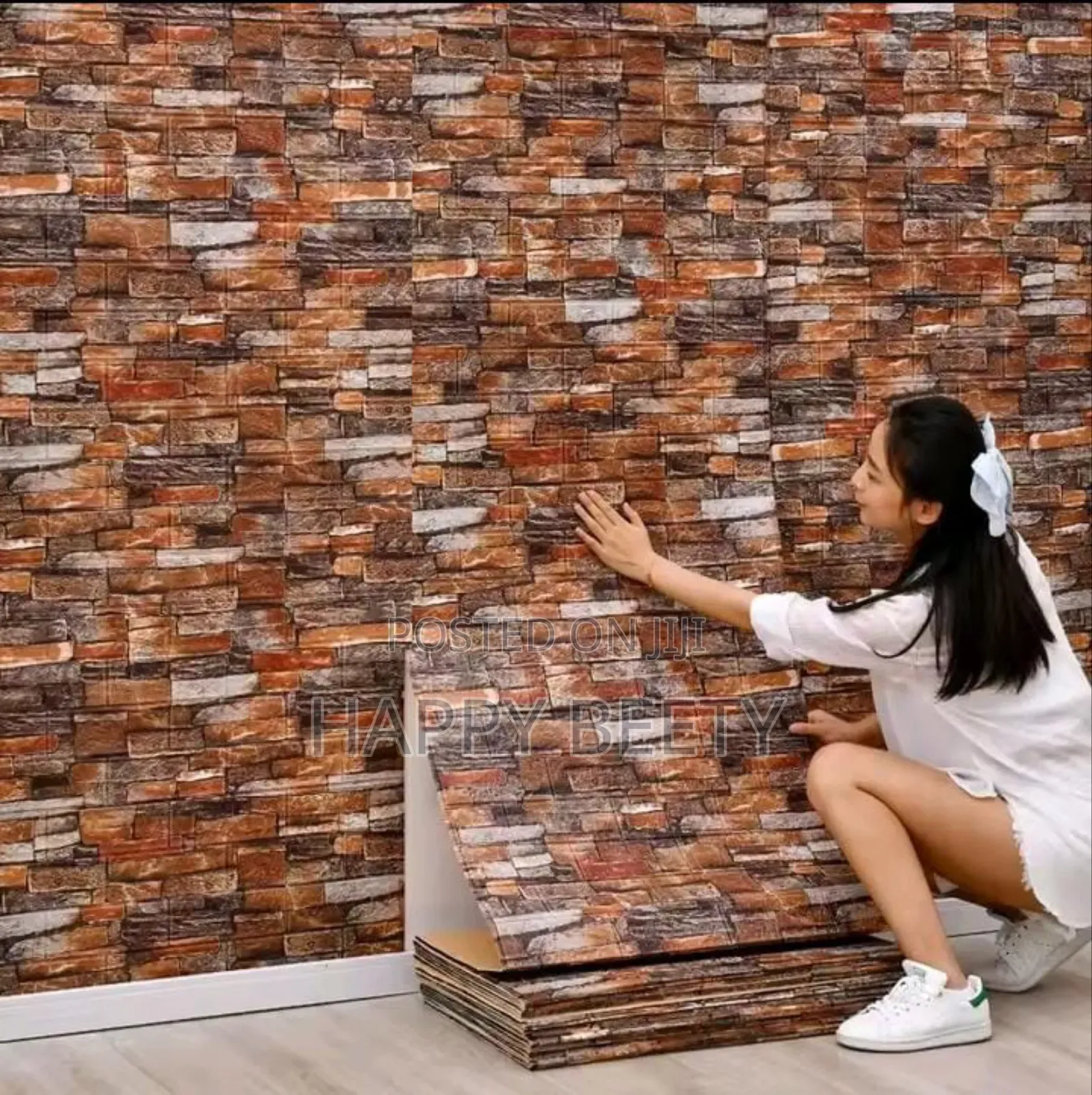*Decorative 3d Tiles Shape Wallpaper*