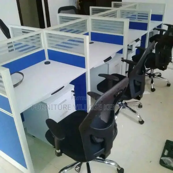 Office Workstation; 4-Persons Modular Office Workstation