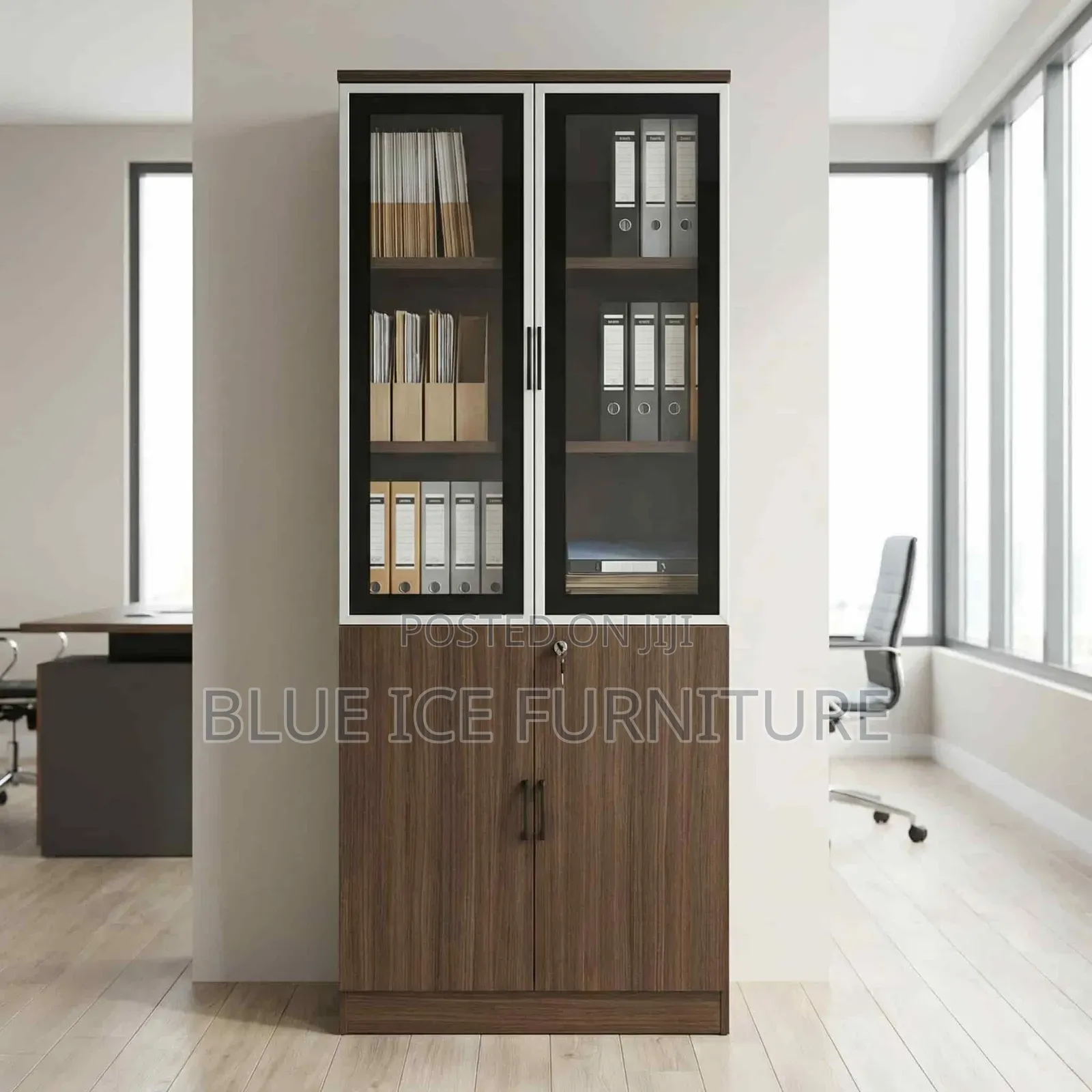 2 Door Wooden Office Filling Cabinet