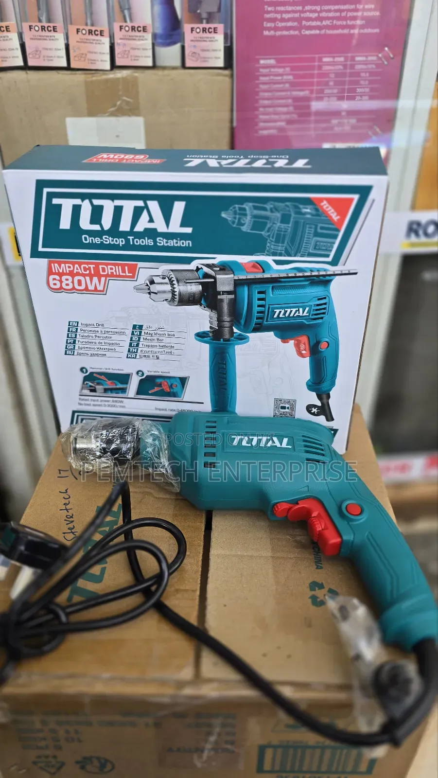 Total Tg 680w Impact Drill.