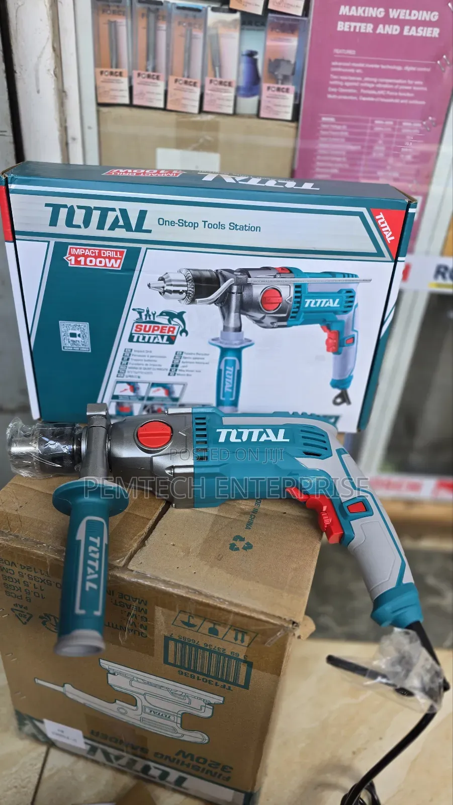 Total 1100w Industrial Impact Drill (Model Tg211166)